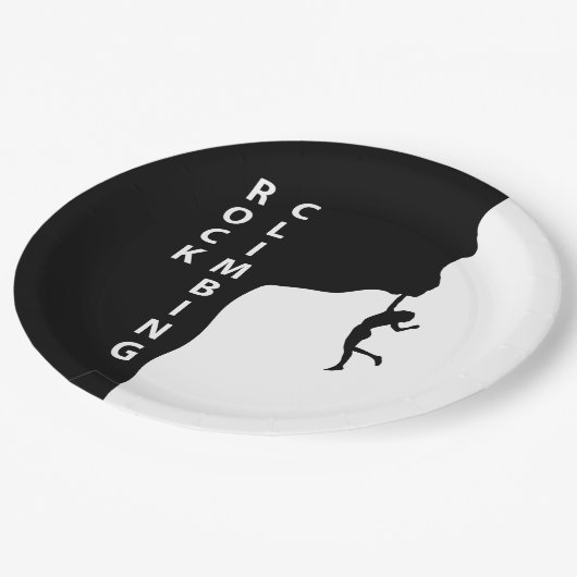 Klettern Pappteller (Schrägansicht)