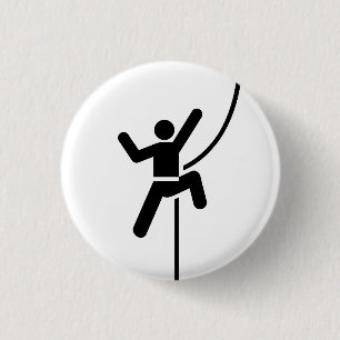 "Klettern-" Piktogramm-Knopf Button