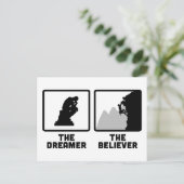 Klettern Postkarte (Stehend Vorderseite)