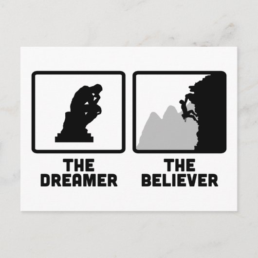 Klettern Postkarte (Vorderseite)