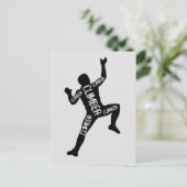 klettern postkarte (Stehend Vorderseite)