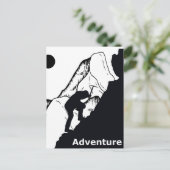 Klettern Postkarte (Stehend Vorderseite)