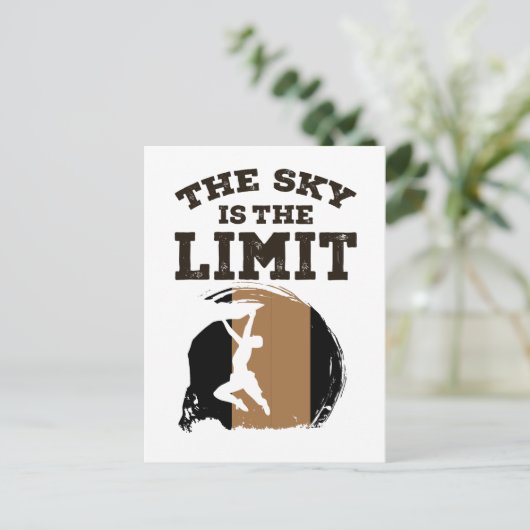 Klettern Postkarte (Stehend Vorderseite)