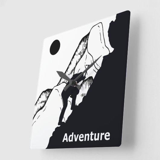 Klettern Quadratische Wanduhr (Winkel)