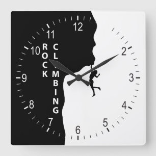 Klettern Quadratische Wanduhr