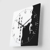 Klettern Quadratische Wanduhr (Winkel)