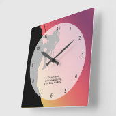 Klettern Quadratische Wanduhr (Winkel)