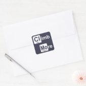 klettern quadratischer aufkleber (Umschlag)