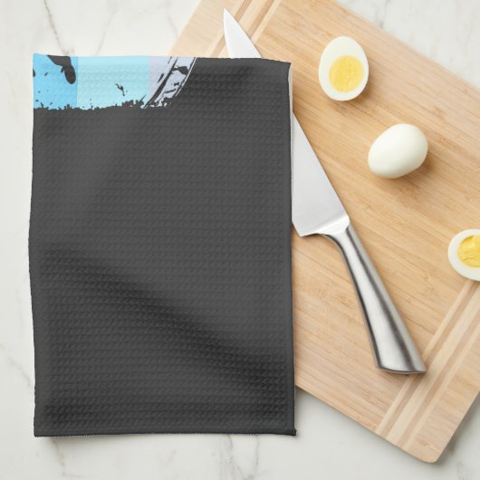 Klettern Retro Geschirrtuch (Viertel Falte)