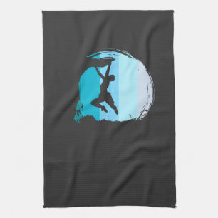 Klettern Retro Geschirrtuch