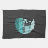 Klettern Retro Geschirrtuch (Horizontal)