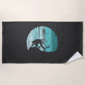 Klettern Retro Strandtuch (Vorderseite)