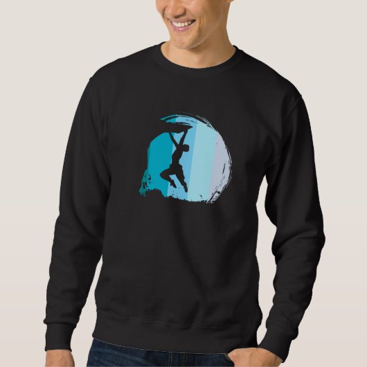 Klettern Retro Sweatshirt (Vorderseite)