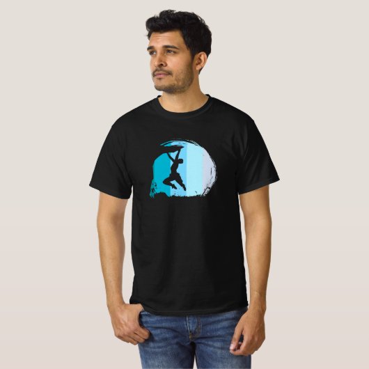 Klettern Retro T-Shirt (Vorne ganz)