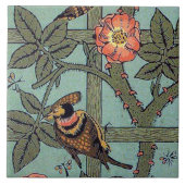 Klettern Rose & Kleiner Vogel, William Morris Fliese (Vorderseite)