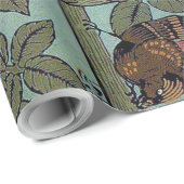 Klettern Rose & Kleiner Vogel, William Morris Geschenkpapier (Rolleneckpunkt)