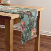 Klettern Rose & Kleiner Vogel, William Morris Kurzer Tischläufer (Beispiel)