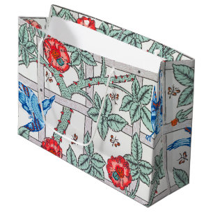 Klettern Rose & Kleiner Vogel, William Morris Larg Große Geschenktüte