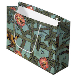 Klettern Rose & Kleiner Vogel, William Morris Larg Große Geschenktüte