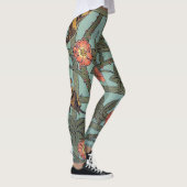 Klettern Rose & Kleiner Vogel, William Morris Leggings (Rechts)