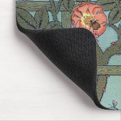 Klettern Rose & Kleiner Vogel, William Morris Mousepad (Ecke)