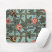 Klettern Rose & Kleiner Vogel, William Morris Mousepad (Mit Mouse)