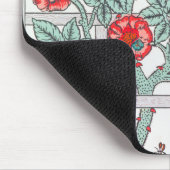 Klettern Rose & Kleiner Vogel, William Morris Mousepad (Ecke)