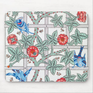 Klettern Rose & Kleiner Vogel, William Morris Mousepad