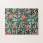 Klettern Rose & Kleiner Vogel, William Morris Puzzle (Horizontal)
