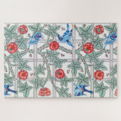 Klettern Rose & Kleiner Vogel, William Morris Puzzle (Horizontal)