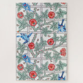 Klettern Rose & Kleiner Vogel, William Morris Puzzle (Vertikal)