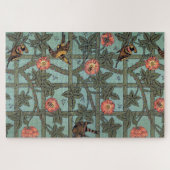 Klettern Rose & Kleiner Vogel, William Morris Puzzle (Horizontal)