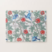 Klettern Rose & Kleiner Vogel, William Morris Puzzle (Horizontal)