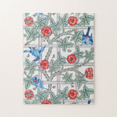 Klettern Rose & Kleiner Vogel, William Morris Puzzle (Vertikal)