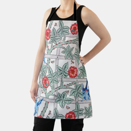 Klettern Rose & Kleiner Vogel, William Morris Schürze (InSitu)