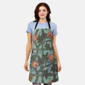 Klettern Rose & Kleiner Vogel, William Morris Schürze (Getragen)