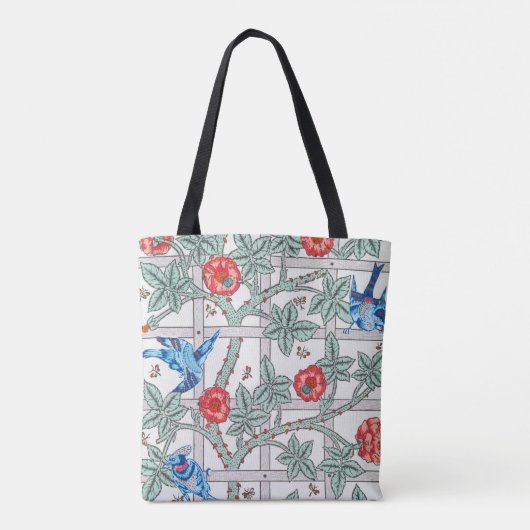 Klettern Rose & Kleiner Vogel, William Morris Tasche (Rückseite)