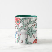 Klettern Rose & Kleiner Vogel, William Morris Tasse (Zentrum)