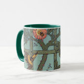 Klettern Rose & Kleiner Vogel, William Morris Tasse (Vorderseite Links)