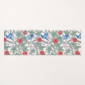 Klettern Rose & Kleiner Vogel, William Morris Yogamatte (Vorderseite (Horizontal))