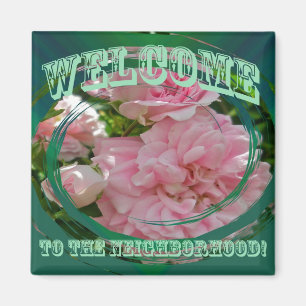 Klettern Rose Willkommen im Nachbarschaftsmagnet Magnet