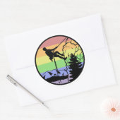 Klettern Runder Aufkleber (Umschlag)