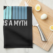 Klettern - Schwerkraft ist ein Mythos Geschirrtuch (Viertel Falte)