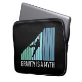 Klettern - Schwerkraft ist ein Mythos Laptopschutzhülle (Vorderseite Links)