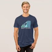 Klettern - Schwerkraft ist ein Mythos Tri-Blend Shirt (Vorderseite voll)