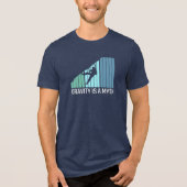 Klettern - Schwerkraft ist ein Mythos Tri-Blend Shirt (Vorderseite)