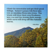 Klettern Sie die Berge und holen Sie sich.... Fliese (Vorderseite)