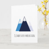 Klettern Sie jeden Berg notecard Karte (Gelbe Blume)