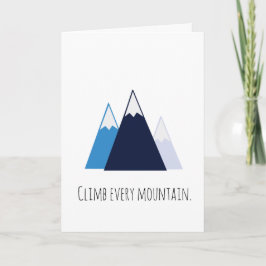 Klettern Sie jeden Berg notecard Karte