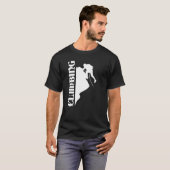 Klettern Silhouette Bergsteigen 24 T-Shirt (Vorne ganz)